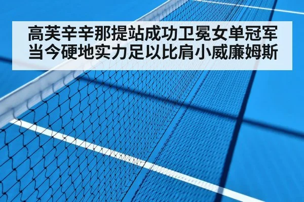 hard court tennis match